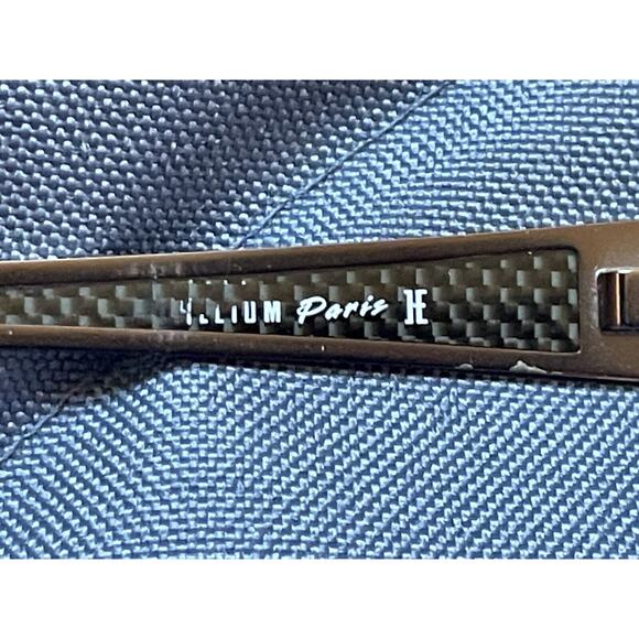 RARE HELIUM PARIS 4169 52/16/135 BLACK FLEX HINGE EYEGLASSES FRAME ONLY - Picture 5 of 9